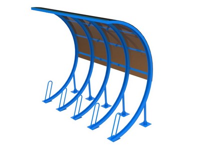 Парковка для велотранспорта с навесом VP45 (на 4 места)
