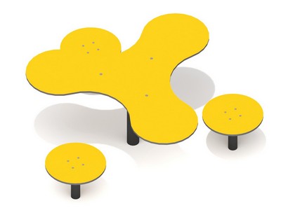 Детский столик со стульчиками Красочный вихрь