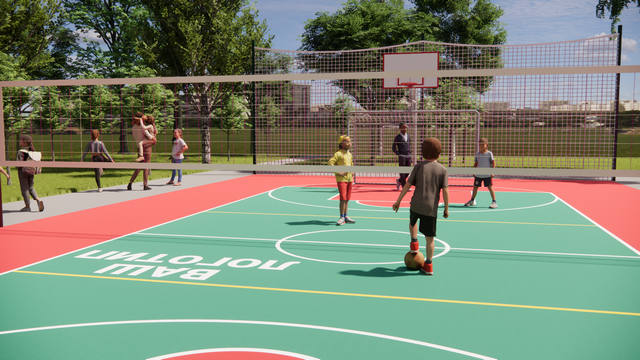 Универсальная спортивная площадка