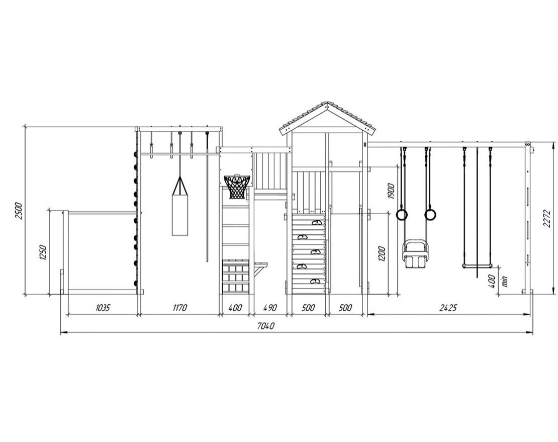 Детская игровая площадка Гарда 4 Фанни Банни - вид 3