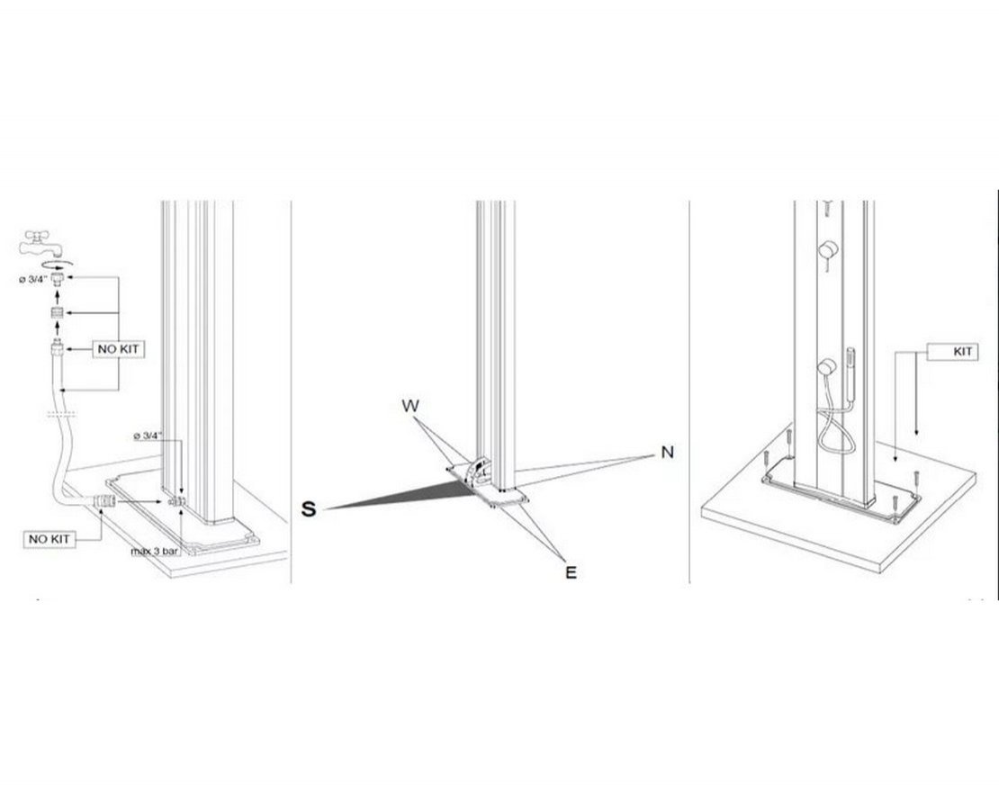Душ уличный для ног Jolly Lavapiedi A 685 - вид 4